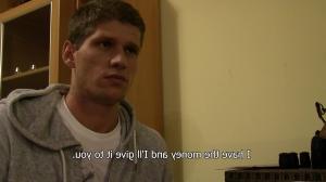 sexy teen with many debts sell his ass for cash
