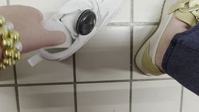 forbidden shoe trial: brand new sneakers vs. nicoletta s  worn-out  feet