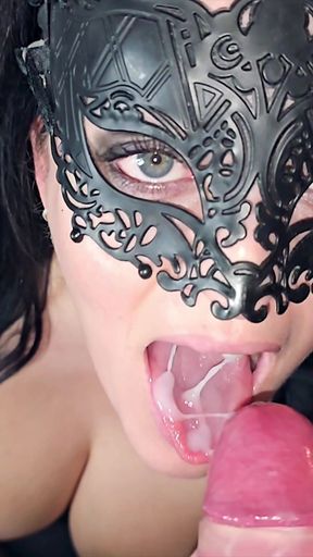 Hot Milf Swallows a Huge Thick White Load of Cum - Millie Fox   Clip 1