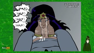 Cumming in Wonder Woman's ass - Flashando