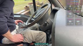 Showing Off My Big Bulge in My Truck - He Ends Up Sucking Me Hard