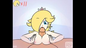 Princess Rosalina Gives Seductive TitFuck in Super Smash Bros Hentai Scene