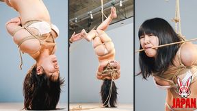 Miwa Kiritani Suspended in an Authentic Japanese Shibari Session HD