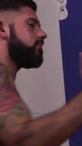 Alphamales.com - Fuck in the sports locker room between manly guys   Clip 1
