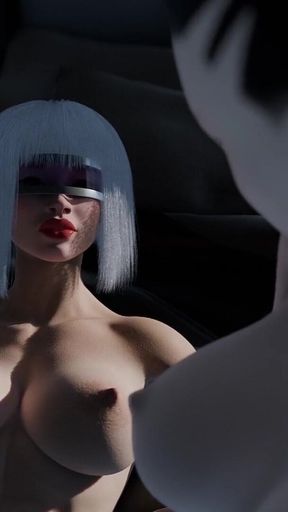 Zero-g Temptation - a Futanari Kaelen Plays with a Brunette on a Space Orbital Station