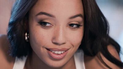 PRetty black girl Alexis Tae is oiled-up and poked with hard cock
