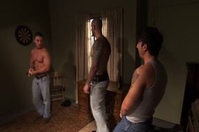 Threeway Buff Bear ejaculated