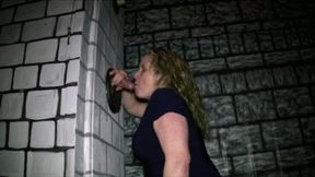 Hot Wife Locks Up H?s Slave In A Gloryhole Box And Sucks Him Off Till He Cums! (2nd half mp4)