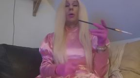 pink maid smoking