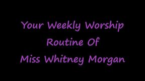 Your Weekly Worship Routine For Miss Whitney Morgan
