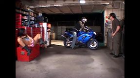 Double penetration for a nasty wild brunette