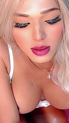 Enjoy Watching Me Fuck My Ass with My Blonde Wig