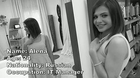Russian IT girl from Saint Petersburg named Alean lets Rocco gape her amateur ass