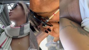 sextape , une baise exhib sur un parking en pleine journee d un magasin ...