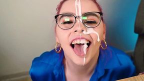 New Secretary's Mouth is a Playground for My Fat Meat
