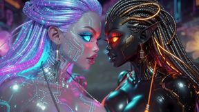 Beautiful Aliens Kiss on Nice Music, Ai Animation