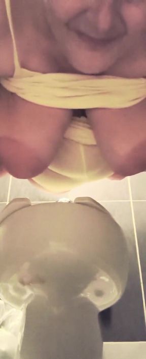 U Can Pick up Your Pussy Order in the Public Bathroom