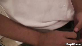 ”Dirty dick slut dines on cock”