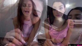 Vanessa Sky Challenges Her Stepbrother for Tightest Pussy&#x270C;: Who's It?
