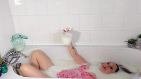 Wam: Bath of Milk with Cream Pies in My Dress