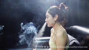 Stunning Asian xue Smoker Blows Thick Cigarette Clouds in Candid Q&A Session HD