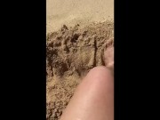 MARYJANE MOORE Fingering Pussy on Beach