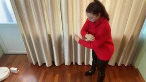 getting sweat in warm clothes