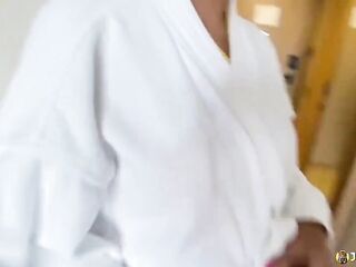 Johntronx - Hard Anal Sex with a Sexy Sweetheart in a Yellow Bikini