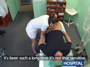 FakeHospital Hot brunette nurse gives patient some sexual healing