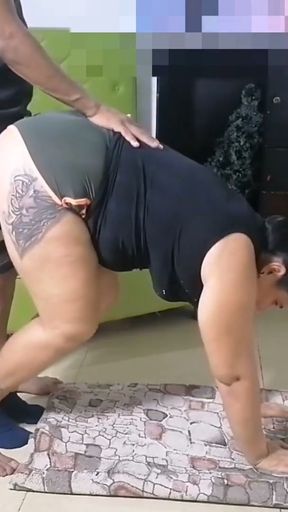 My stepson helps me in yoga class and ends up fucking me with his big cock in my juicy pussy and I swallow all his&hellip;   Clip 1