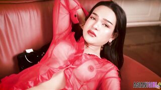 Compilation of hot asian teen girls teasing with long hair, big dildos, and hot solo play