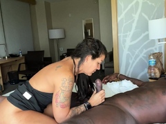 latina milf plays black hard