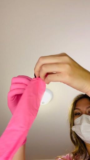 Dental Nurse Gives an exam POV and ends up turning into prostate exam and Nurse pleasuring herself in front of you!