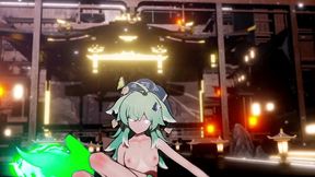 honkai star rail huohuo hentai fox girl kitsune nude dance hit and run mmd 3d emerald tail