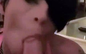 She sucks his dick like it was a lolipop