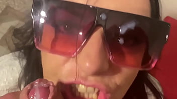 Classy White Outfit, Deep Anal &amp_ Cum on My Sunglasses- preview