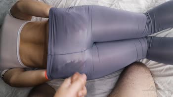 xSanyAny's Perfect Body in Spandex: Cum-Filled Leggings Fantasy