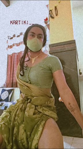 CD in saree anal pegging