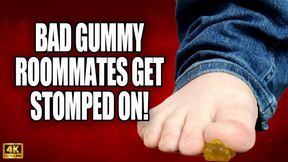 KingMarti: Bad Gummy Roommates Get Stomped On! 4k