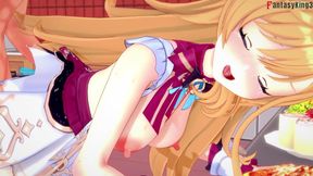 Escoffier hot sex on the kitchen - Genshin Impact