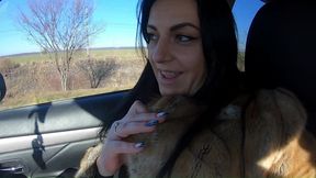 tight cameltoe tease, public lingerie shopping & facial by the train tracks