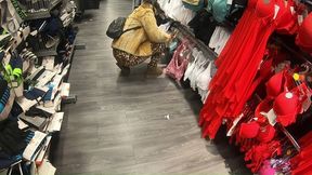 tight cameltoe tease, public lingerie shopping & facial by the train tracks