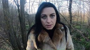 tight cameltoe tease, public lingerie shopping & facial by the train tracks