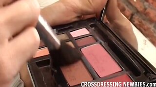 Kinky Latin Crossdresser: Anal Action in Lingerie & Stockings!