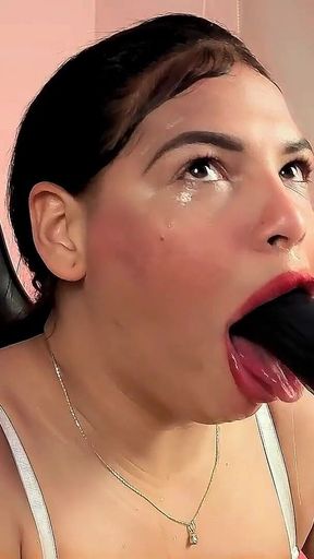 Deep Throat in a Hard Marathon happy Ending Semen on My Pretty Face