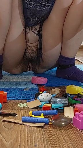 Stunning moment from &quot;Sexy amateur brunette does yoga naked. Hot Latina hairy pussy, big tits, big ass.&quot;