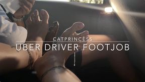 Uber driver kept staring at my feet, so i invited him to sit with me, CatPrincess drained him good, size 9 sexy milf feet, pov 2, close up view