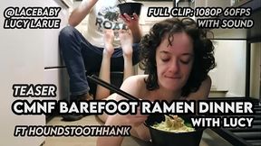 CMNF Barefoot Ramen Dinner with Lucy