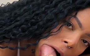 Don't Stop! She Wants More - Sexy Brunette Gostosa in Rough Sex Doggy Style and Missionary in POV