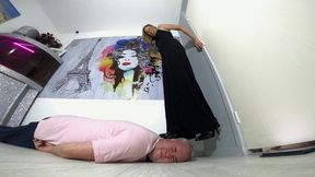 Danielle's 3 Cat Suits with High Heels FLOOR CAM (4K)